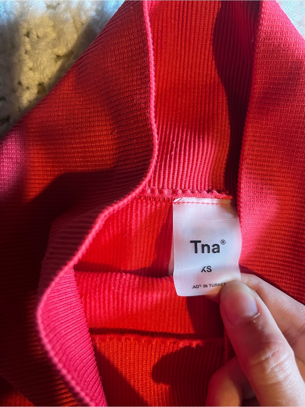 TNA Red Ribbed Workout Set - Picture 3 of 8